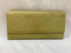 genten ゲンテン　レザー 長財布　ピスタチオ