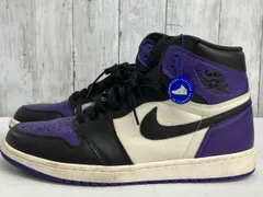 【鑑定済み】NIKE AIR JORDAN1 RETRO HIGH スニーカー ナイキ エアジョーダン1 レトロハイ 555088-501Court Purple size30㎝
