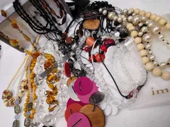 お買い得 ネックレス おまとめ 色石 ストーン ハンドメイド アンティーク ヴィンテージ Used