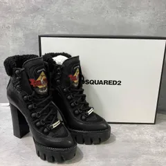 DSQUARED2 ANKLE BOOT アンクルブーツ イエロー レッド ブラック サイズ37 箱有り ディースクエアード