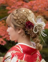 再販♥ 前撮り 成人式  結婚式 ドライフラワー 髪飾り