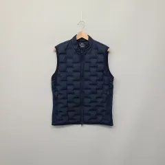 ナイキ メンズ エアロロフト 軽量 ダウン ベスト ネイビー M