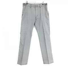 【美品】エドウィン パンツ グレー×黒 グレンチェック ロゴワッペン メンズ L ゴルフウェア EDWIN GOLF