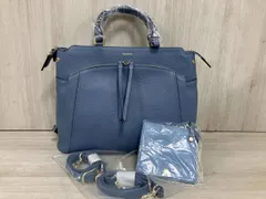 PELLE BORSA/ペレボルサ/3way/キルティング/ハンドバッグ/リュック/ブルー