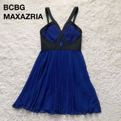 BCBGMAXAZRIA ベアドレス ロング 高級 ネイビー S - メルカリ