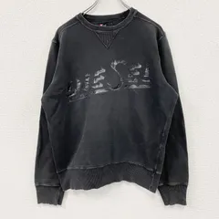 古着 used　DIESEL　ディーゼル　スウェット/トレーナー　黒　ブラック　Lサイズ