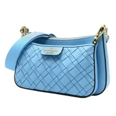 【新品】ケイトスペード KK902 403 (モントークブルー) バッグ ショルダーバッグ kate spade NEW YORK ペブルレザー デュエット ウーブン スモール クロスボディ 斜め掛け アウトレット レディース
