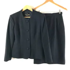 ユキトリイ YUKI TORII セットアップ フォーマルスーツ 黒格子 裏地付き 肩パッド付きブラック 9サイズ 886286