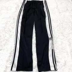 古着 adidas アディダス トラックパンツ ブラック スリーストライプス 2510-351