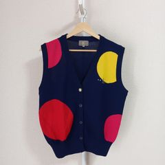 adabat アダバット コットン ニットベスト 刺繍 日本製 X2961 - メルカリ