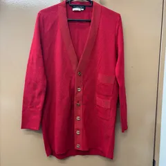 ▪️【未使用保管品】Salvatore Ferragamo サルヴァトーレ フェラガモ レディース カーディガン トップス レッド サイズSのサムネイル