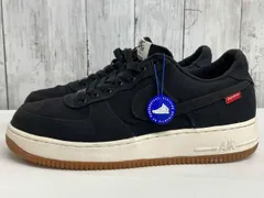 【鑑定済み】NIKE AIR FORCE 1 LOW PREMIUM ×Supreme スニーカー ナイキ エアフォース1 シュプリーム 573488-090 size28㎝ ブラック