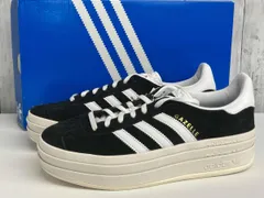 【美品】adidas GAZELLE BOLD スニーカー アディダス ガゼルボールド HQ6912 厚底 ブラック size24.5㎝