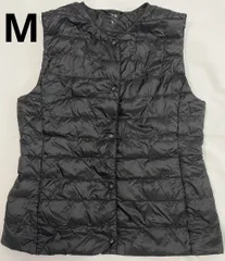 M サイズ　ユニクロ　ウルトラライト ダウン ベスト　クルーネック　Vネック　黒　ブラック　レディース　インナーダウン