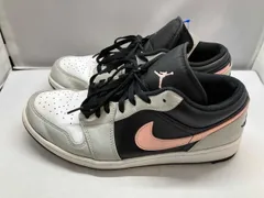 NIKE ナイキ Air Jordan 1 Low Grey/Black/Pink 553558-062 スニーカー 29.0cm ブラック&グレー＆ホワイト ピンクロゴ