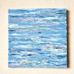 原画/抽象画/キャンバス/アクリル画/The sea at night 海 空 - メルカリ