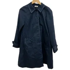 Lacoste(ラコステ) コート サイズ40 M レディース - ネイビー 長袖/一部フェイクレザー/ライナー付き/秋/冬