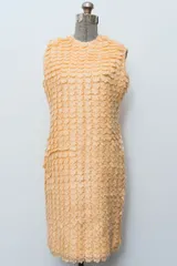 ユーロ 古着 MOLENDINI MARIA PIA オートクチュール ニットワンピース ハンドメイド