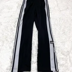 ブラックピンク着用 BLACKPINK着用 adibreak アディブレイク 古着 adidas アディダス トラックパンツ ブラック スリーストライプス 2510-359