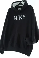 W(S-M) ナイキ フード付きTシャツ 年代 オールドスクール ブラック 限定モデル-15D91