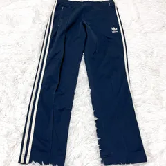 古着 adidas アディダス トラックパンツ ネイビー スリーストライプス 2510-361