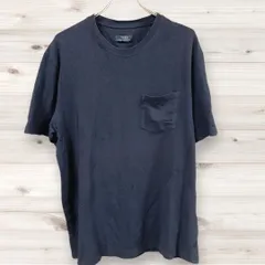 F0279 ザラ ZARA Tシャツ 半袖 カットソー 黒 無地 Uネック