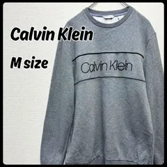 Calvin Klein トップス トレーナー スウェット グレー Mサイズ 古着 メンズ カルバンクライン