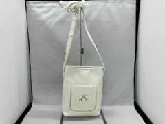 KITAMURA キタムラ ショルダーバッグ Kマーク Y-1321 91311 レザー ホワイト