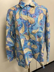 Paul Smith COLLECTION（ポールスミス コレクション） ペイズリー柄　麻100％シャツ ／サイズ：XL　クリｰニング済