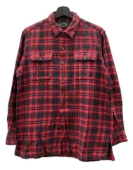 ラルフローレン RalphLauren POLO COUNTRY 90s FLANNEL SHIRT フランネル シャツ ネルシャツ フラップポケット ハミルトン社 開襟 長袖 赤 長袖シャツ チェック レッド Mサイズ 104MT-2269