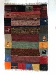 在庫一掃セール】カシュガイ ギャッベ ウール100% 208×166cm - メルカリ