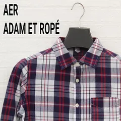 AER ADAM ET ROPÉ　チェック柄長袖シャツ