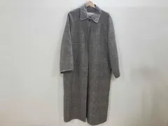 Todayful 先染めウール混単衣ロングコート 一つボタン羽織りロングコート ステンカラーコート 12120005 デザイン単衣ウールコート 38 冬