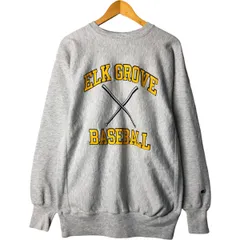 古着 90年代 チャンピオン Champion REVERSE WEAVE リバースウィーブ 刺繍タグ 3連プリント カレッジスウェットシャツ/eaa603996