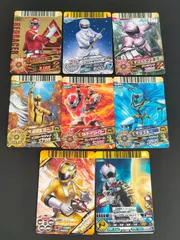 aaca452 ダイスオー カード DX EX スーパー戦隊 ゴーオンシルバー ゴーオンイエロー デンジピンク ニンジャホワイト レッドレーサー マジブルー ウルザードファイヤー