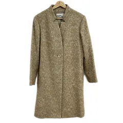 JUNKO SHIMADA(ジュンコシマダ) コート サイズ40 M レディース - ベージュ×アイボリー 長袖/秋/冬