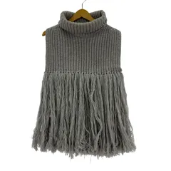 HYKE フリンジニット ベスト グレー系 2025年最新】hyke ニットベストの人気アイテム - メルカリ