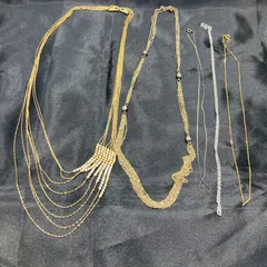 A【まとめ売り】ネックレス ロングネックレス ゴールドカラー パール 真珠 シルバーカラー アクセサリー 小物