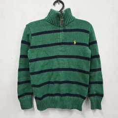正規品/S(8) ラルフローレン キッズ ハーフジップ ニット