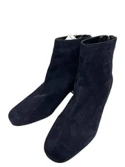 【中古】MODE ET JACOMO モード エ ジャコモ 靴 グリッターヒールショートブーツ ネイビー レディース サイズ24.5＿S28＿s-1392-r28＿セルモアから出品