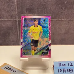 2020 Topps Chrome UEFA Champions League Jude Bellingham 102/175 Borussia Dortmund Pink Speckled Refractor RC ルーキー Rookie カード