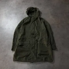 GQ4195◇フランス軍 : ヴィンテージ M-64モッズコート◇92c◇カーキ系 フランス軍 モッズコート