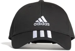 アディダス adidas ベースボール 3ストライプス ツイル キャップ BASEBALL 3―STRIPES TWILL CAP 帽子 ぼうし 野球帽 UVカット 3本線 スポーツ  GNS09 FK0894 BLK/WHT/WHT
