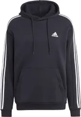 アディダス adidas エッセンシャルズ フリース スリーストライプスパーカー メンズ パーカー スウェット スウェットフーディ トップス ウェア フリース 調整可能 ポケット  DTN85 IB4028 BLK J/3XL