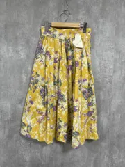 美品 31 Sons de mode トランテアンソンドゥモード 花柄 タグ付き ロング スカート size36/黄 ■■ レディース