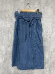 MILKFED ミルクフェド フレア ロング デニムスカート sizeF/青 ■■ レディース