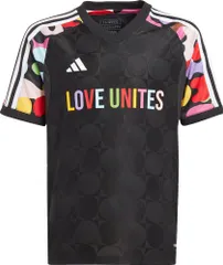 アディダス adidas サッカー キッズ ジュニア サッカーウェア KIDS TIRO ジャージー PRIDE 半袖シャツ  MKO28 HY5896 BLK
