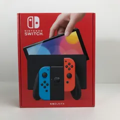【中古美品】 未使用 Nintendo Switch ニンテンドー スイッチ 本体 (有機ELモデル) Joy-Con (L) ネオンブルー (R) ネオンレッド 【034-251125-mh-07-fuz】