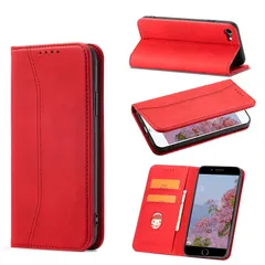 【数量限定】KWATUNG iphone se3 用 ケース 手帳型 iphone se2 用 ケース 手帳型 iphone7用 iphone8用 おしゃれシンプル 肌感レザー 内蔵マグネット 耐衝撃 全面保護 アイホンSE3用 iphone SE2022用