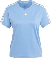 アディダス adidas AEROREADY トレイン エッセンシャルズ スリーストライプス 半袖Tシャツ トップス ウェア レディース 女性用 トレーニング 筋トレ 部活動  BUT04 IC5043 ブルーフュージョン/